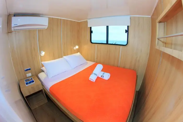 Cabin on board the Aqua