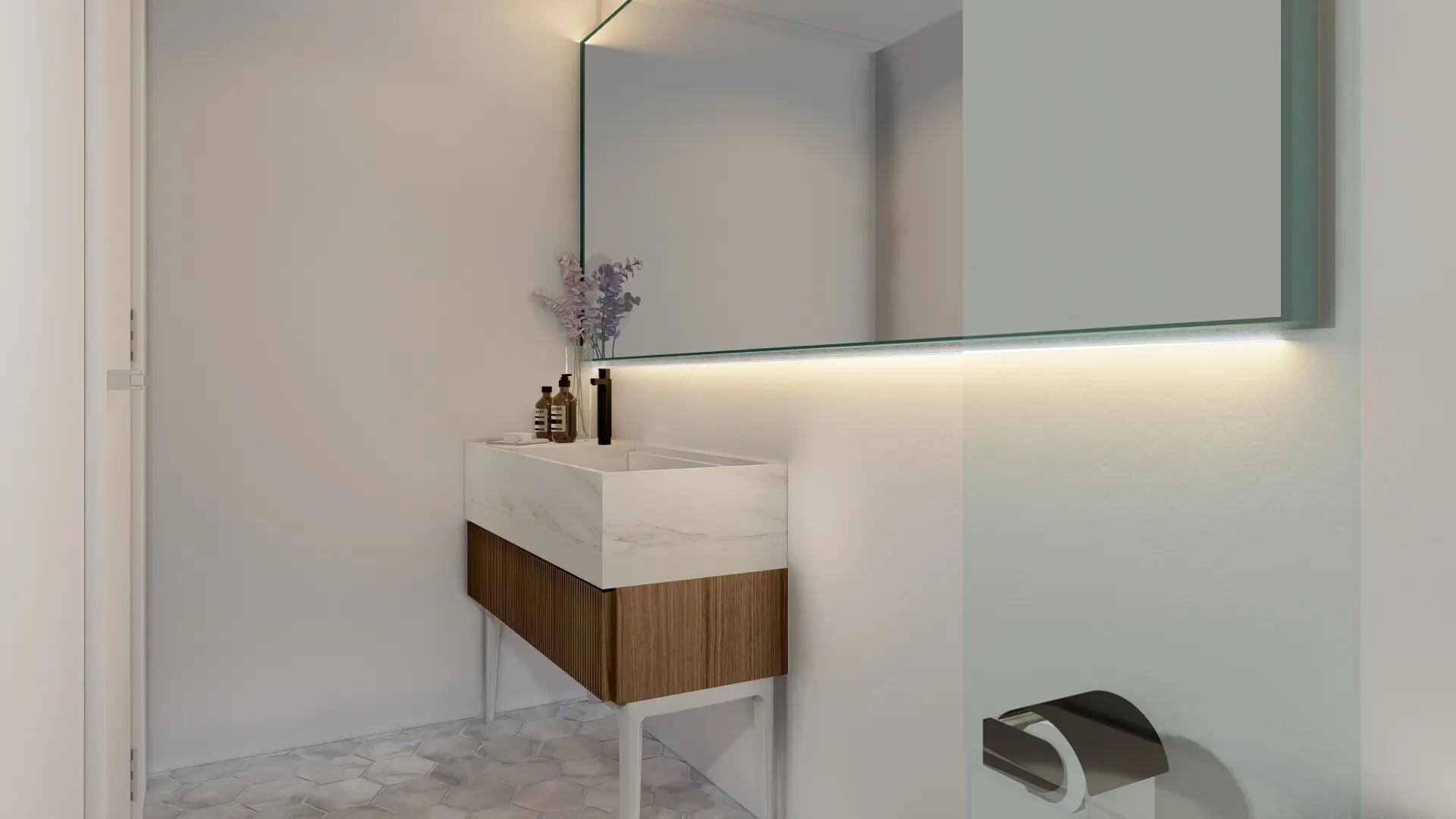Private bathroom in a Galaxy Diver II cabin