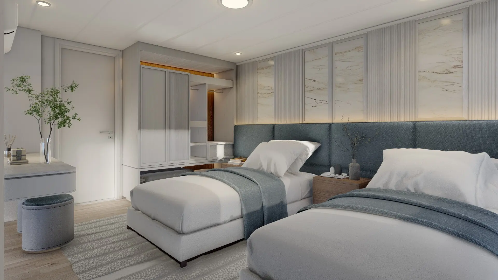 Twin cabin on the Galaxy Diver II