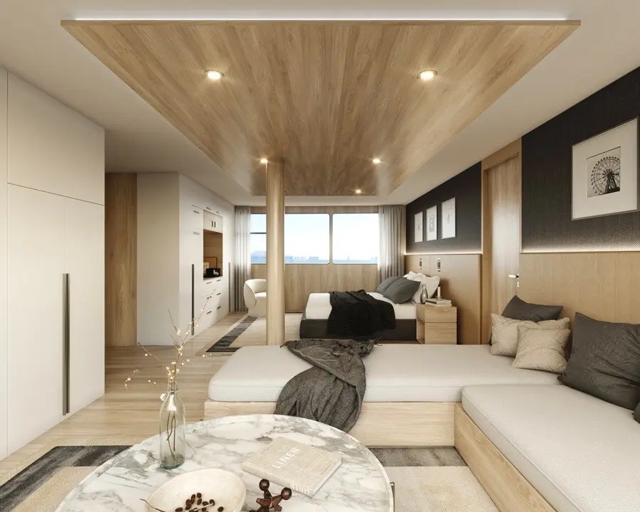 Double suite on the Tribute yacht