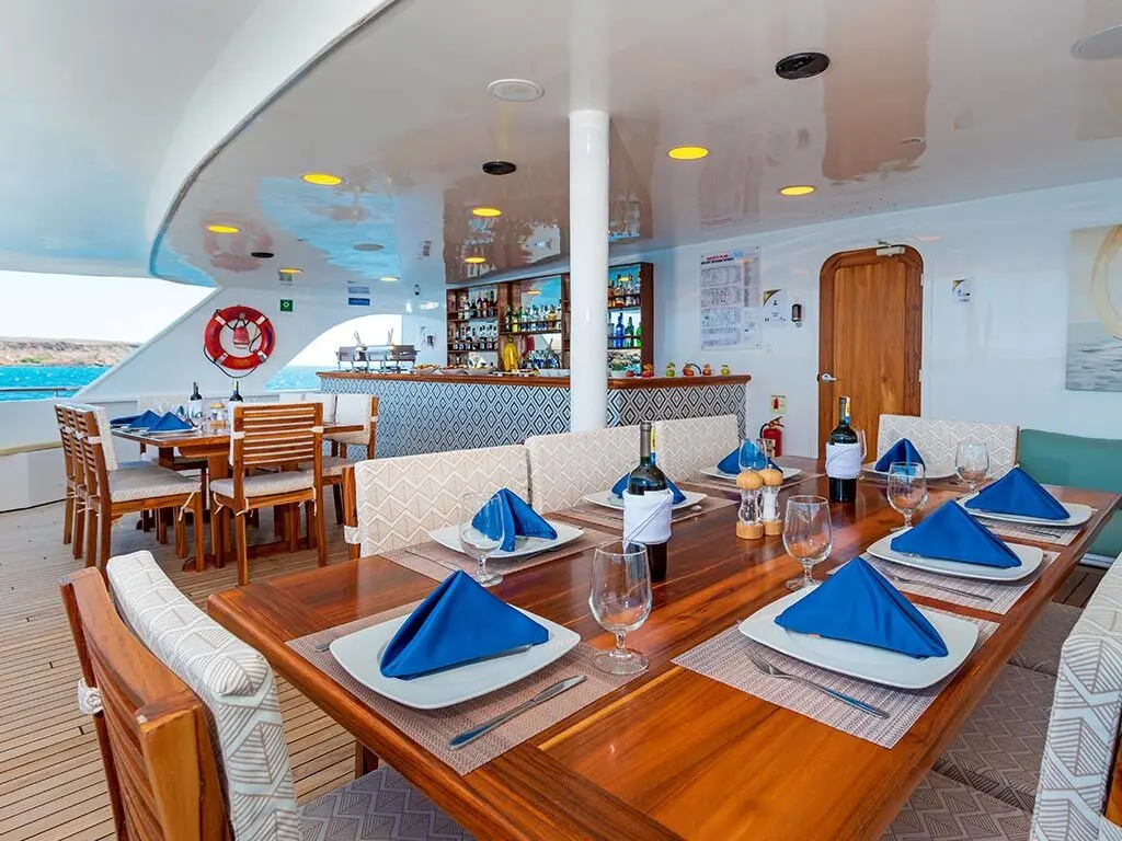 Dining on board the Ocean Spray