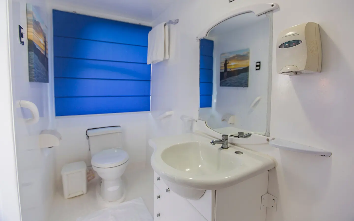 Private bathroom in a Yolita II cabin