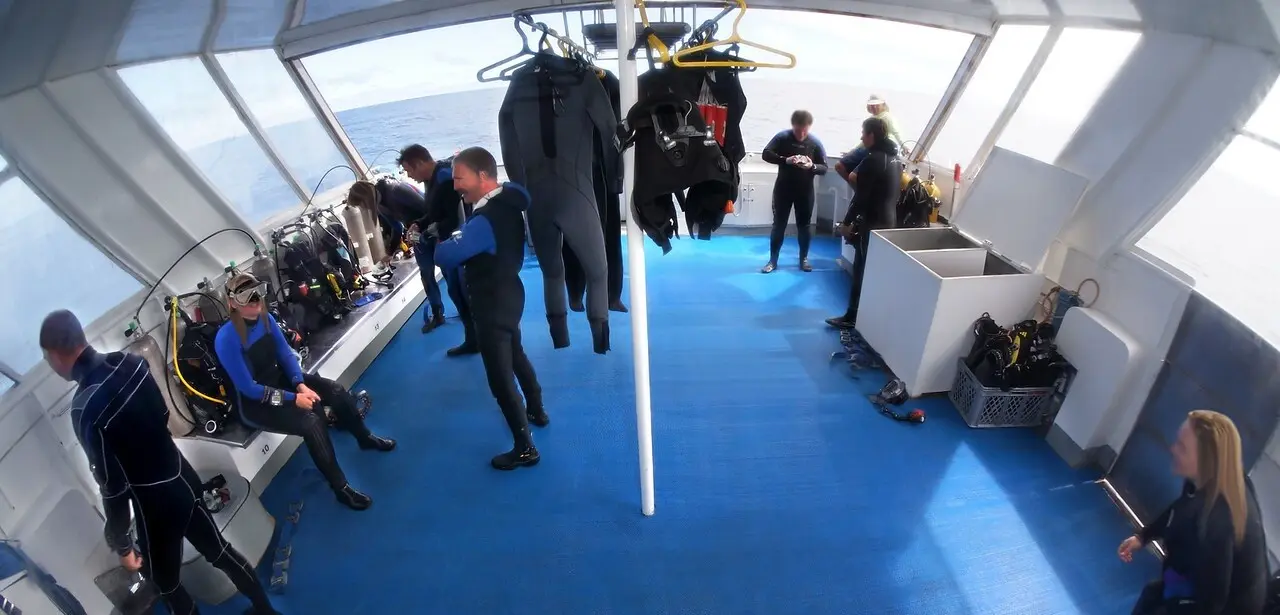 Dive deck of the Galapagos Aggressor III