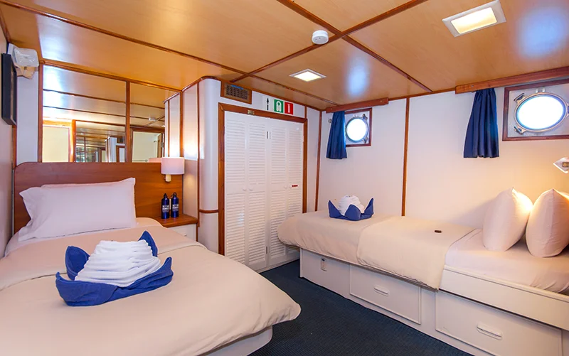 Cabin on the Beluga yacht