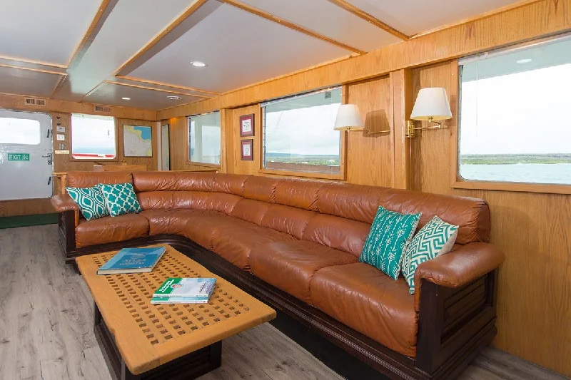 Living room on the Cachalote Explorer
