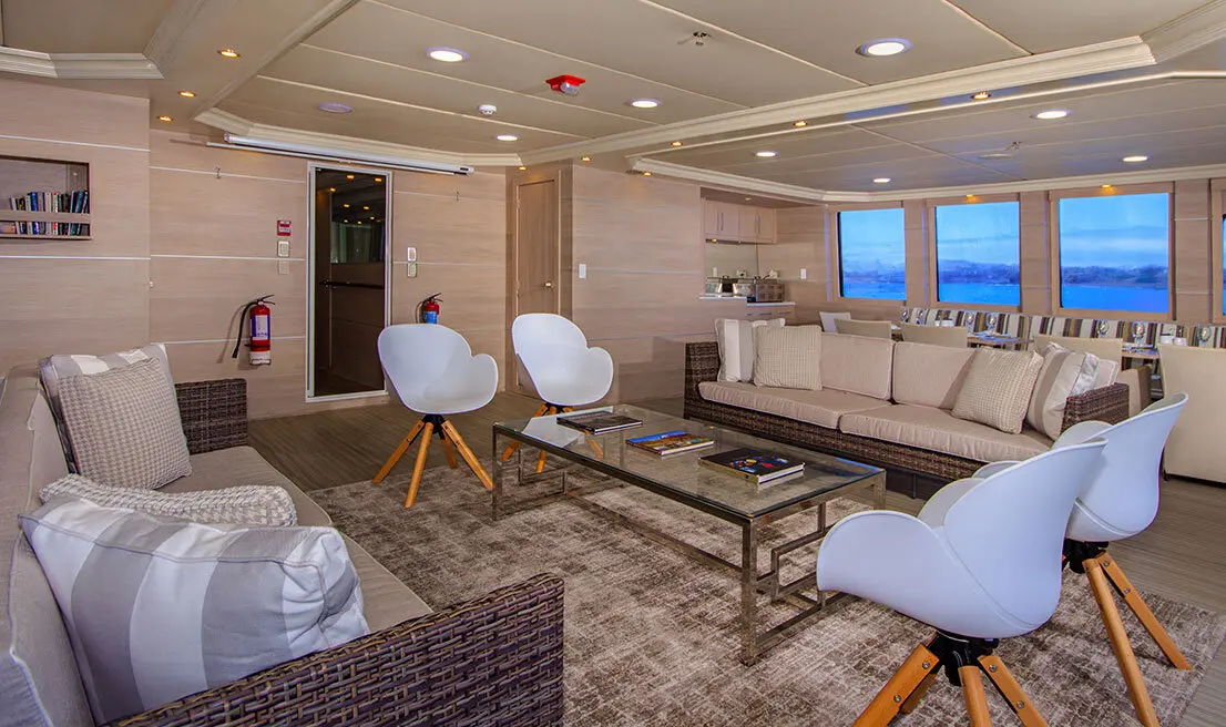 Lounge on board the Treasure