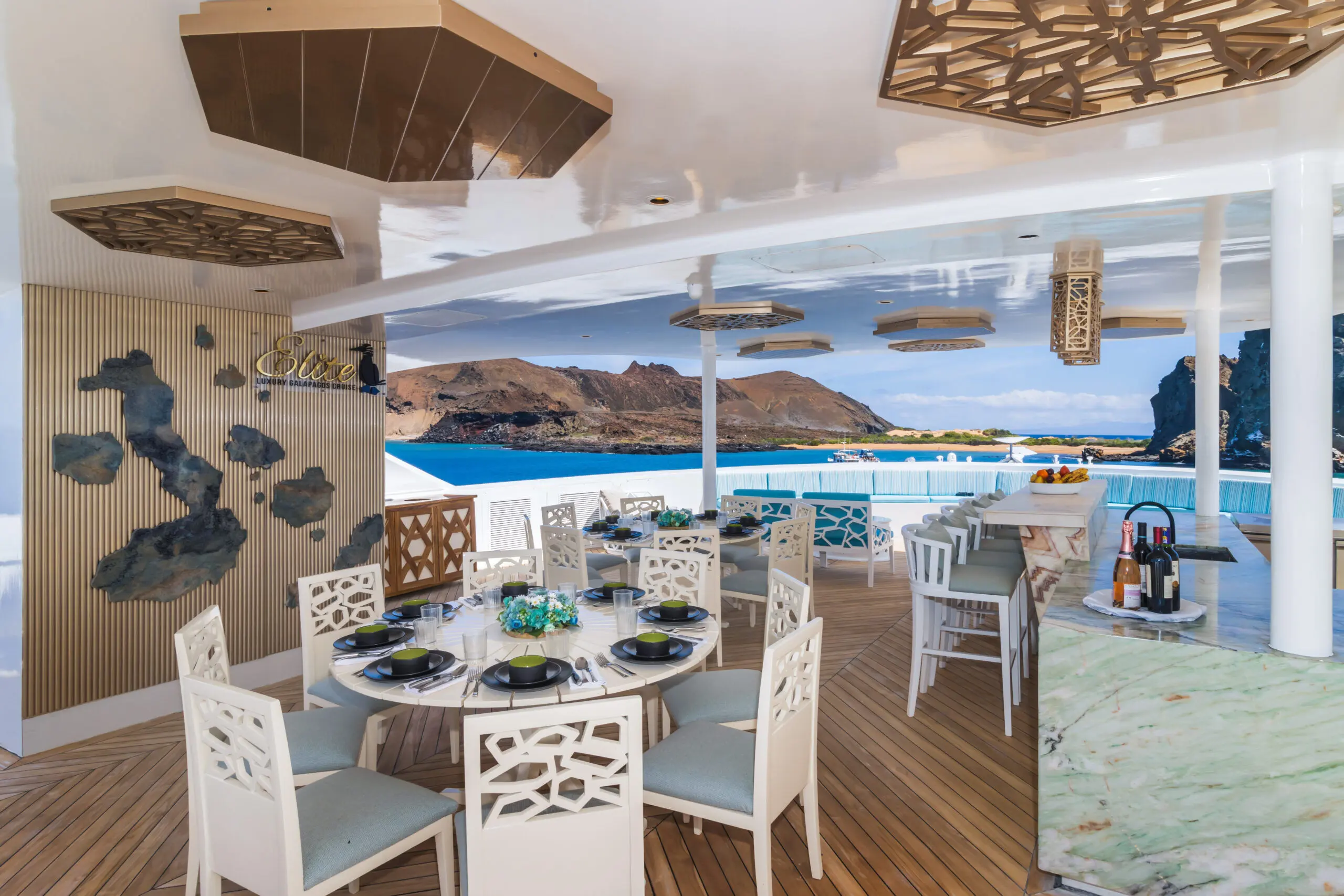 Exterior of the Elite catamaran