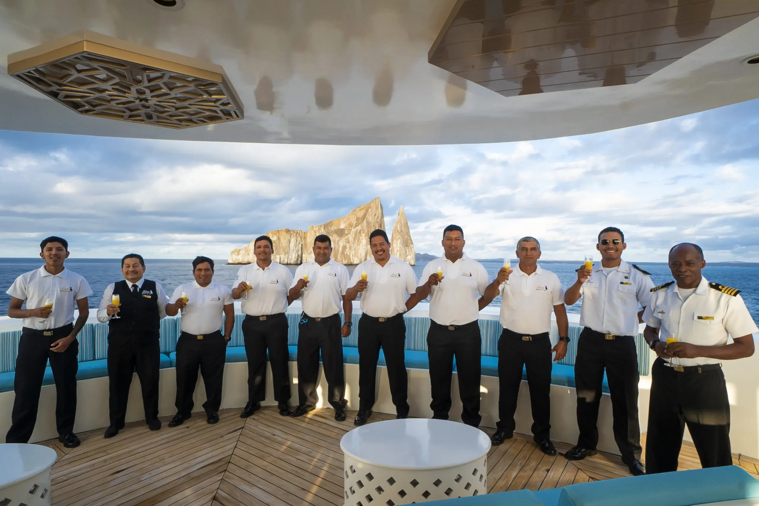 Crew of the Elite catamaran