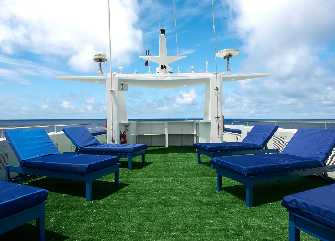 Top deck of the Galapagos Master