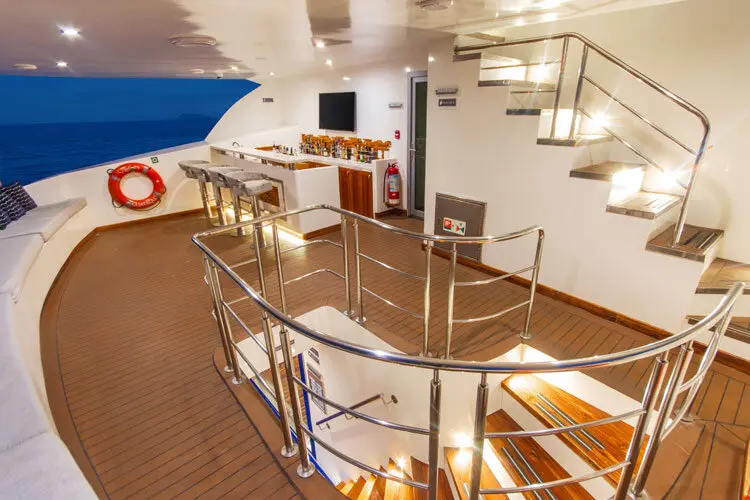Interior stairway on the Infinity