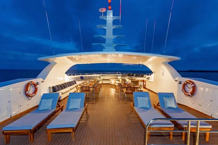Sun deck of the Infinity