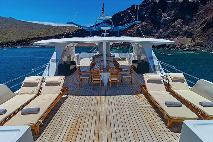 Sun deck of the Natural Paradise