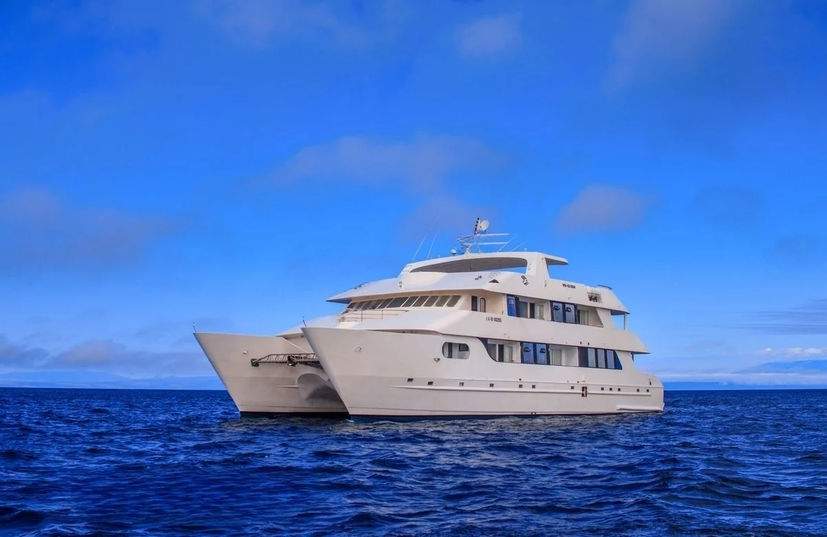 Treasure catamaran in the Galapagos
